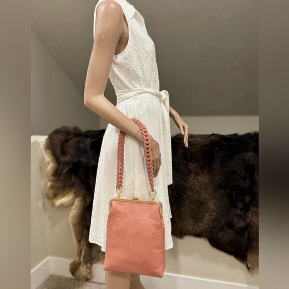 Handmade Genuine Cowhide Leather Metal Frame Push-lock Shoulder Bag/Crossbody - Picture 8 of 16